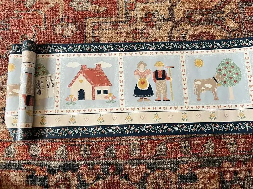 Vintage Country Farmhouse Wallpaper Border 10 Yards BHL4906
